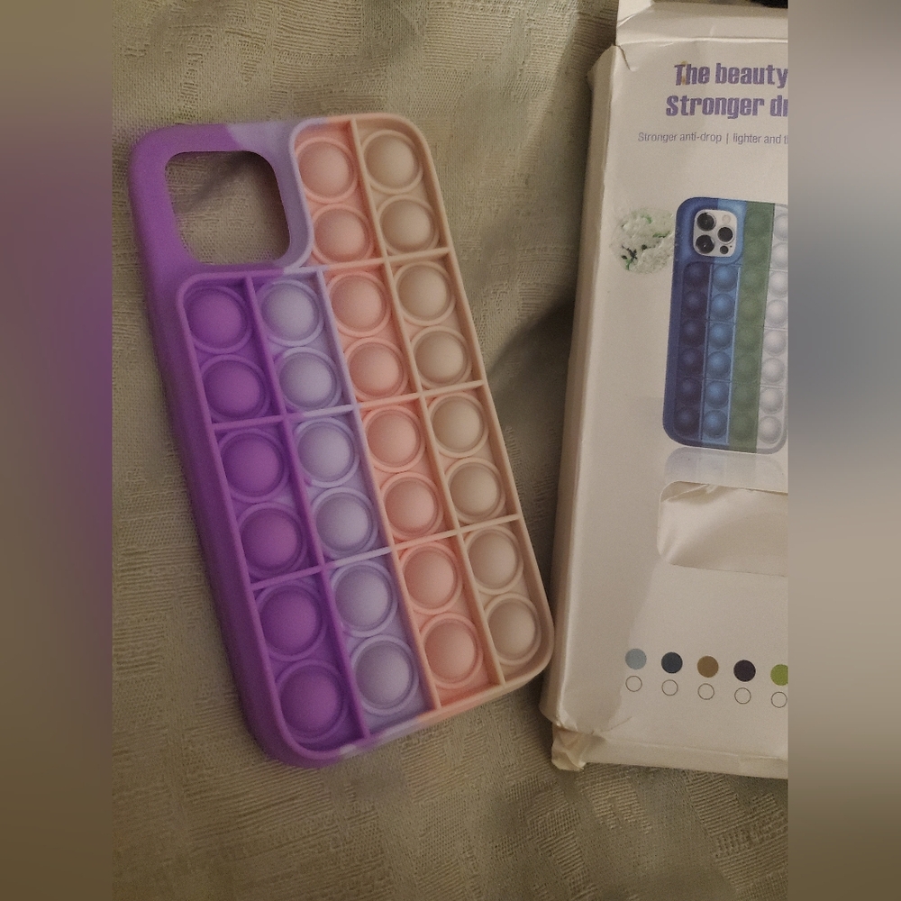 iPhone 12 Case Fidget Toys Multi Color Silicone Case New